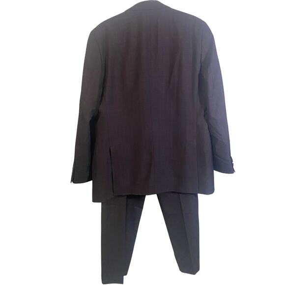 Mazari NWOT Mens Burgundy Plaid Suit Set of Jacket & Trousers Sz 42 Regular - Picture 15 of 15